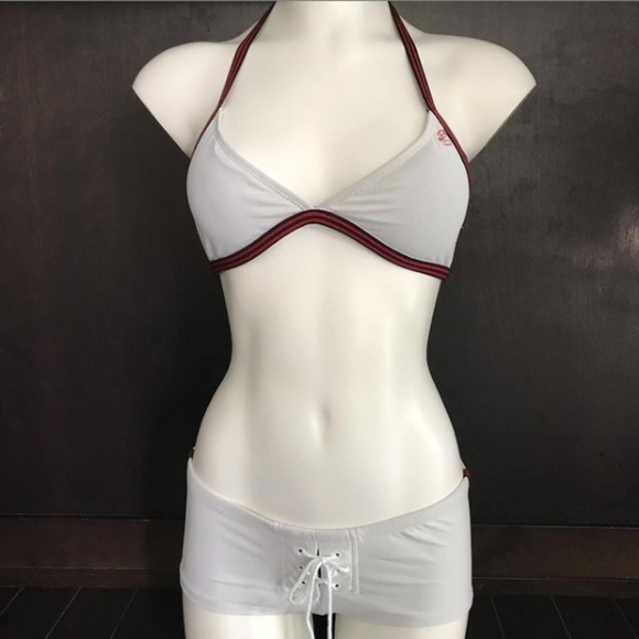 Billabong white boy leg short shorts bikini - Picture 2 of 8